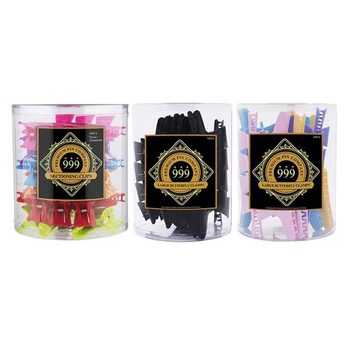 999 Large Butterfly Clamps 36pc Tub - Black - Image 3