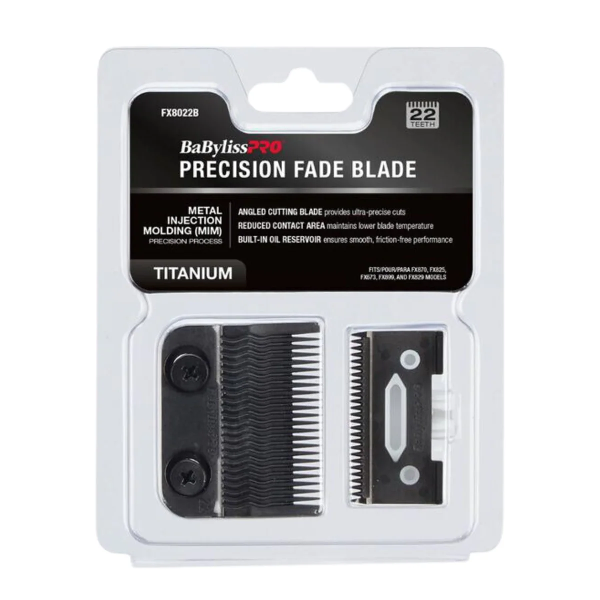 BaBylissPRO Black Titanium Metal-Injection Molded (MIM) Precision Fade Blade - Image 4