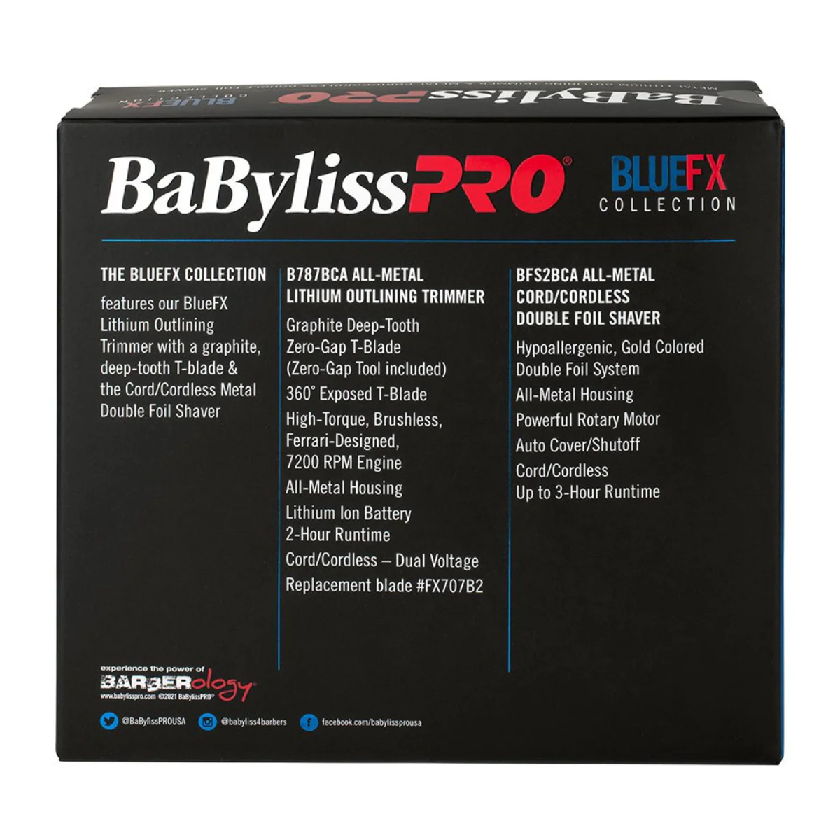 Babylisspro Bluefx Outliner Trimmer And Shaver Duo - Image 5