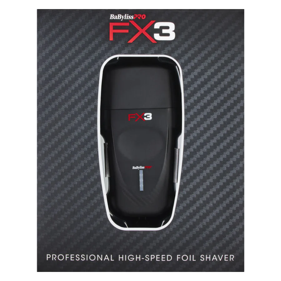 BaBylissPRO FX3 Professional High Speed Foil Shaver - Black - Image 3