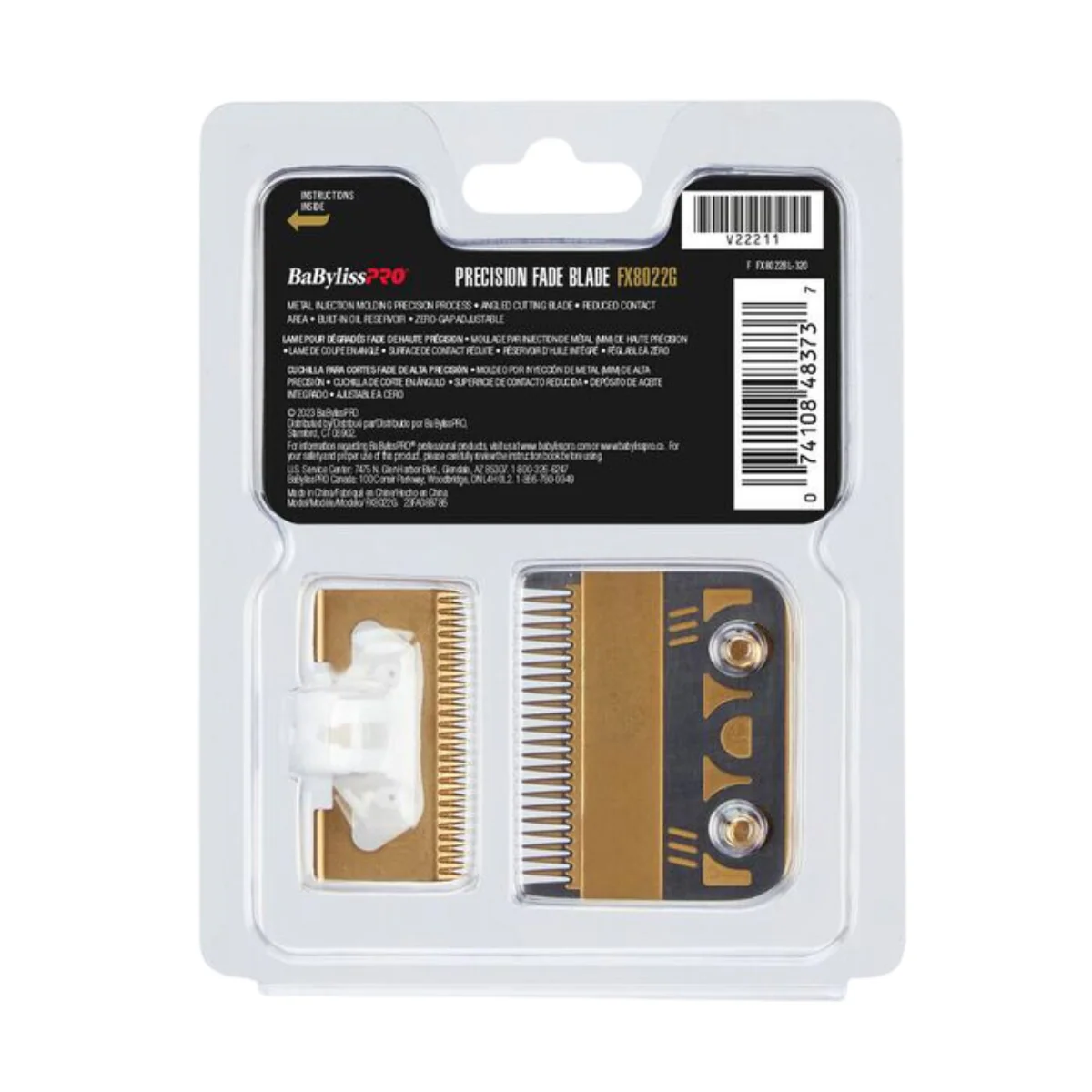 BaBylissPRO Gold Titanium Metal-Injection Molded (MIM) Precision Fade Blade - Image 5