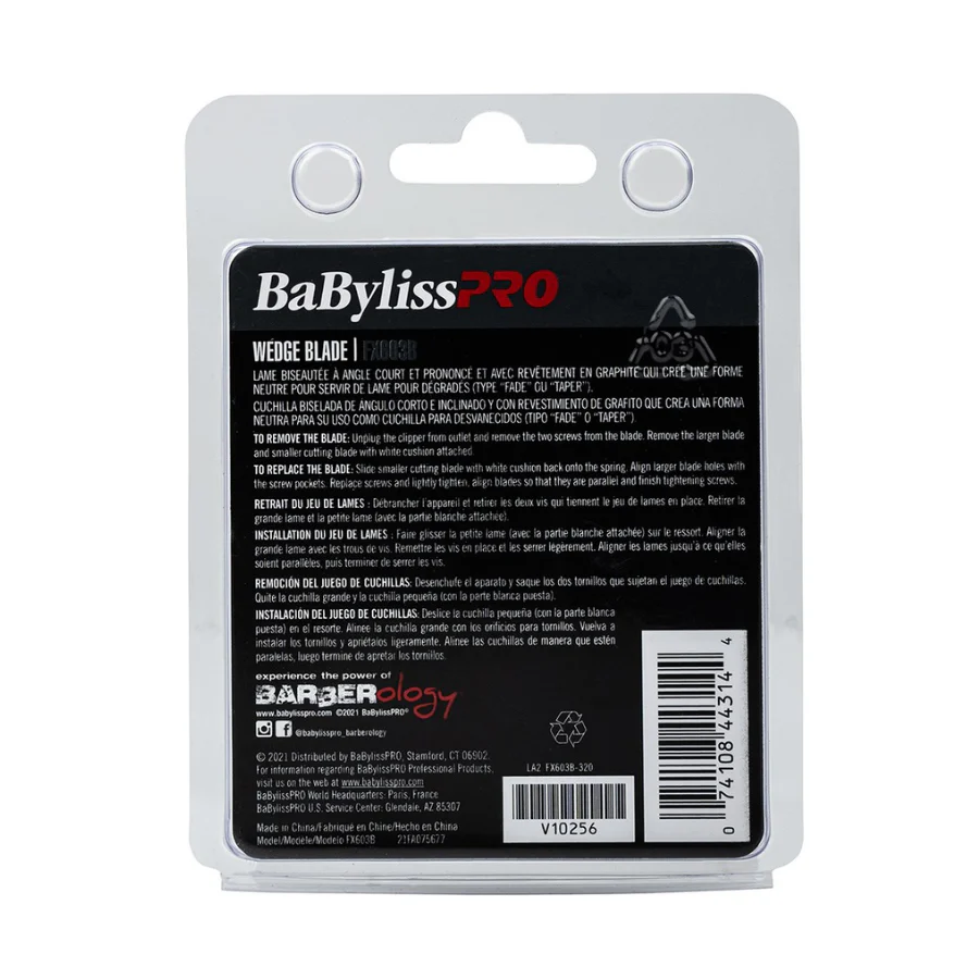 BaBylissPRO Hair Clipper Wedge Blade Graphite FX603B - Image 3