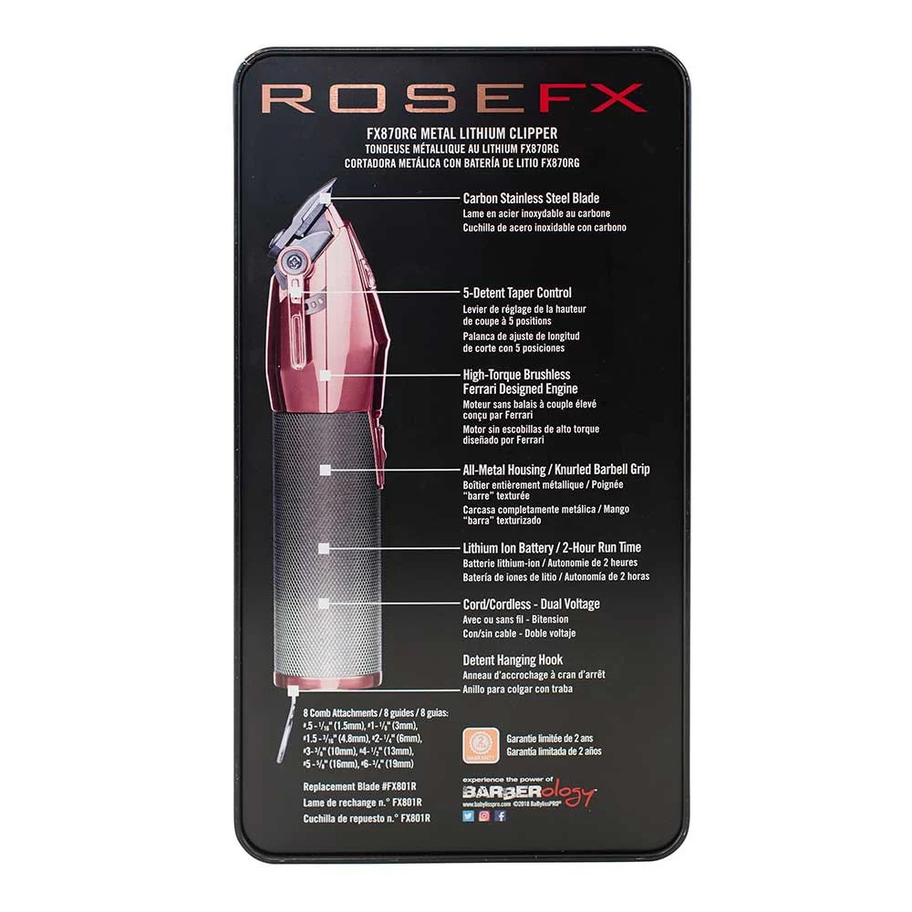 BaBylissPRO Rose Gold FX Trio Combo - Image 6
