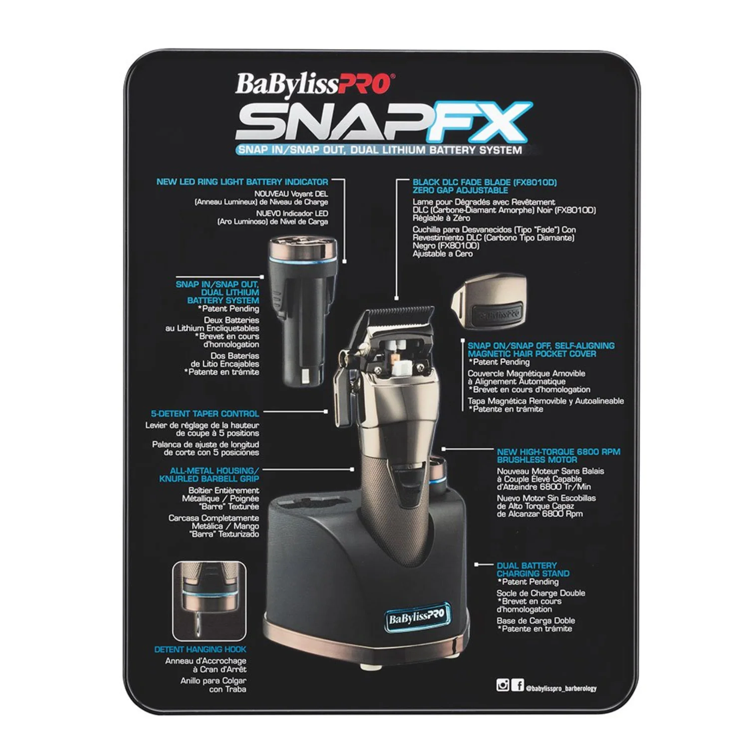 BabylissPRO SnapFX Clipper - Image 3
