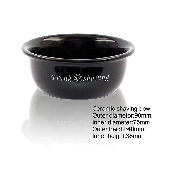 Black Ceramic Shaving Bowl