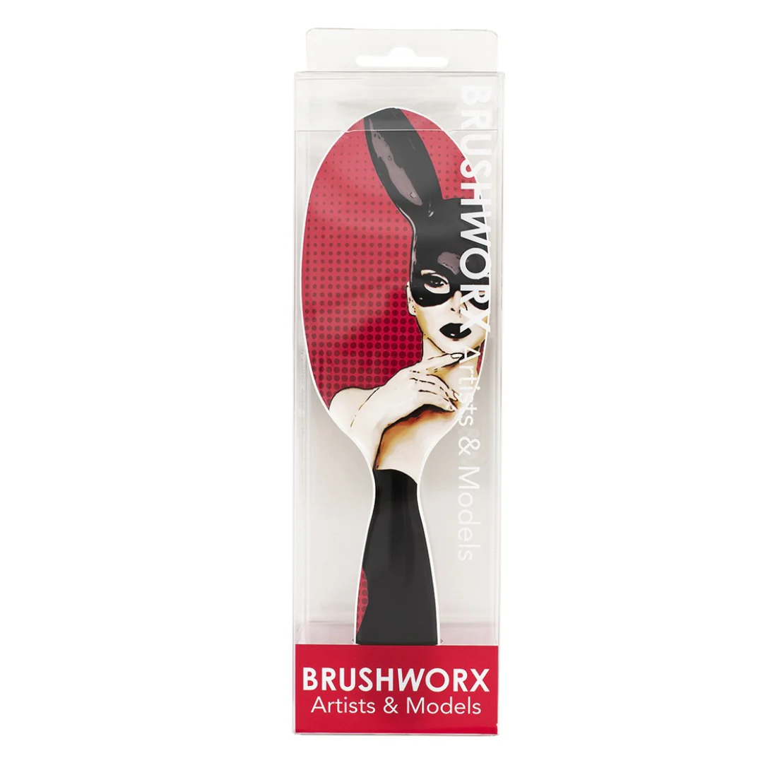 Brushworx Artists and Models Cushion Hair Brush Bunny Boo - Image 3