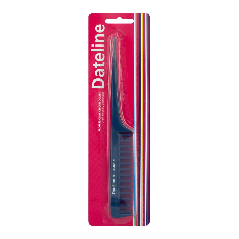 Dateline Professional Blue Celcon Tail Comb 8 501 - Plastic Pin - Image 2