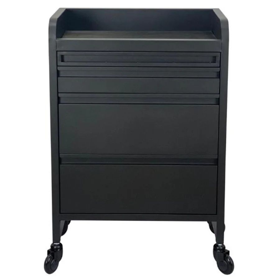 Fusion PLUS 4 Drawer Hairdressing Beauty Trolley - Black