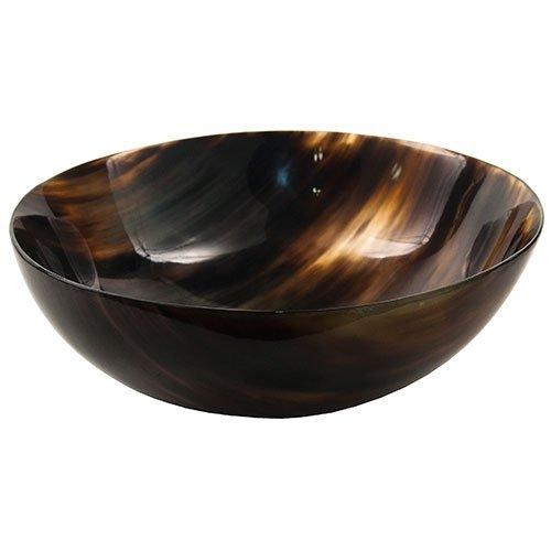 Genuine Buffalo Horn Palm Lathering Shave Bowl By Parker Safety Razor