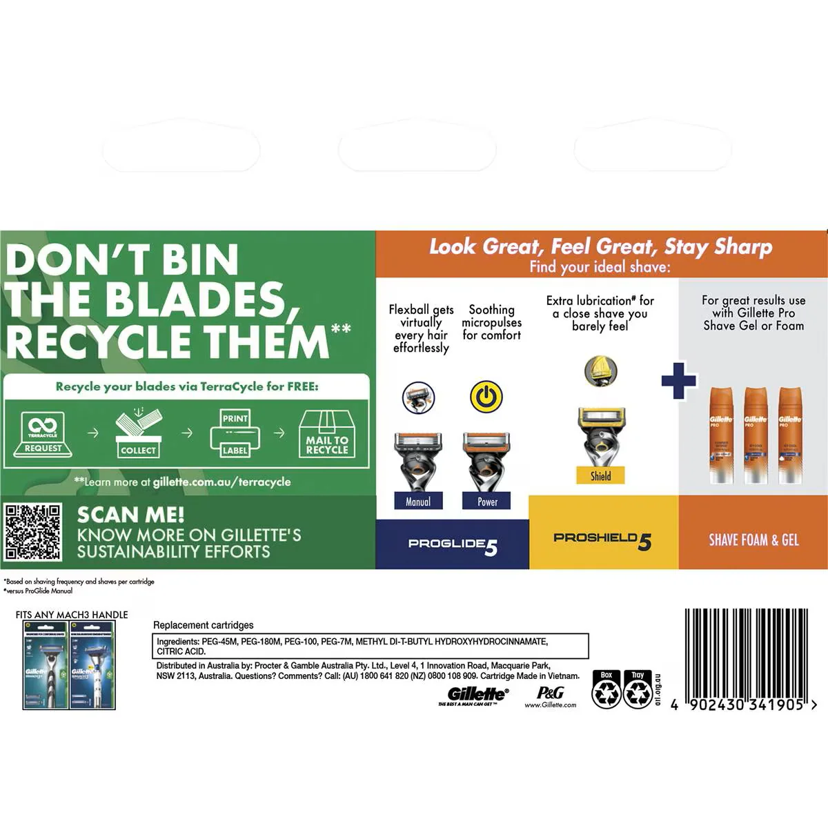 Gillette Mach3+ Razor Blades 12 Pack - Image 2