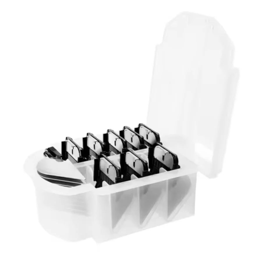 Heiniger Metal Attachment Combs (Set of 9) With Case - Image 3
