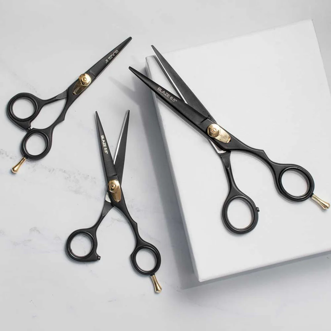 Iceman Blaze 6.5” Black Hairdressing Scissors - Image 5