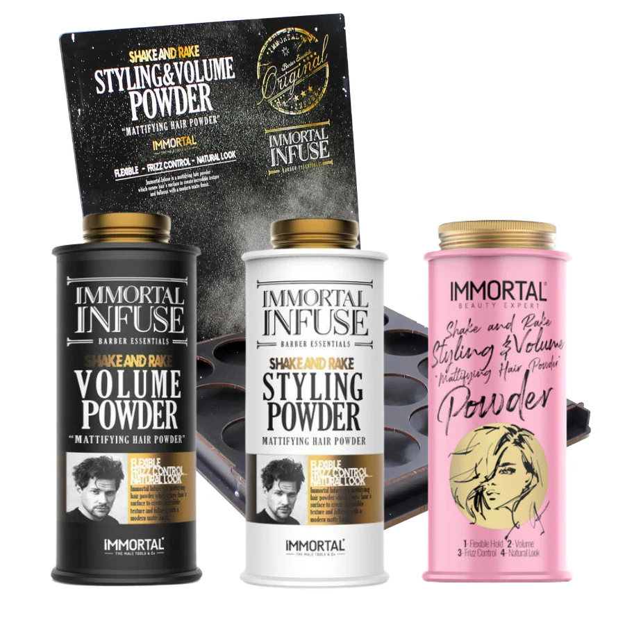 Immortal Infuse 16 Piece Volume Powder & Styling Powder With Display Stand Kit - Image 2