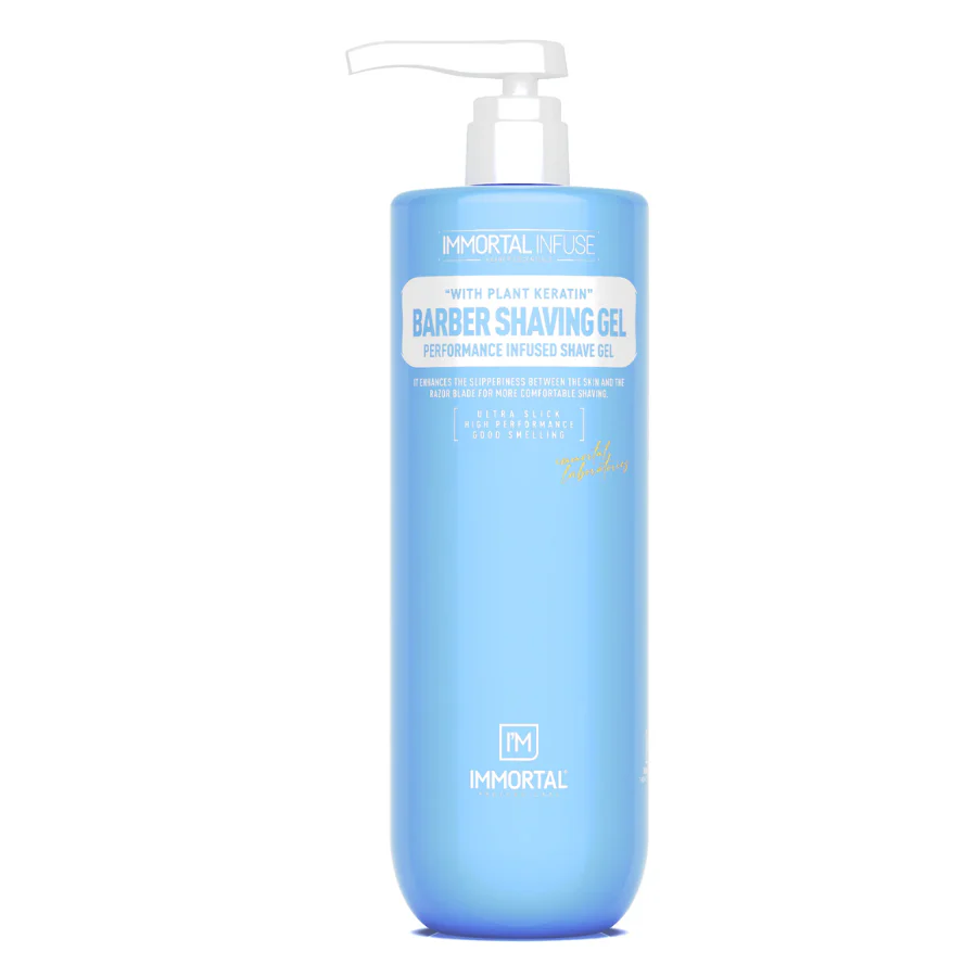 Immortal Infuse Barber Shaving Gel 1L - Clear
