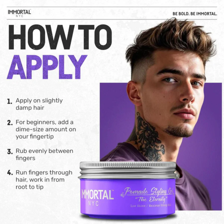 Immortal The Eternity Pomade Styling Gel 150ml - Image 5