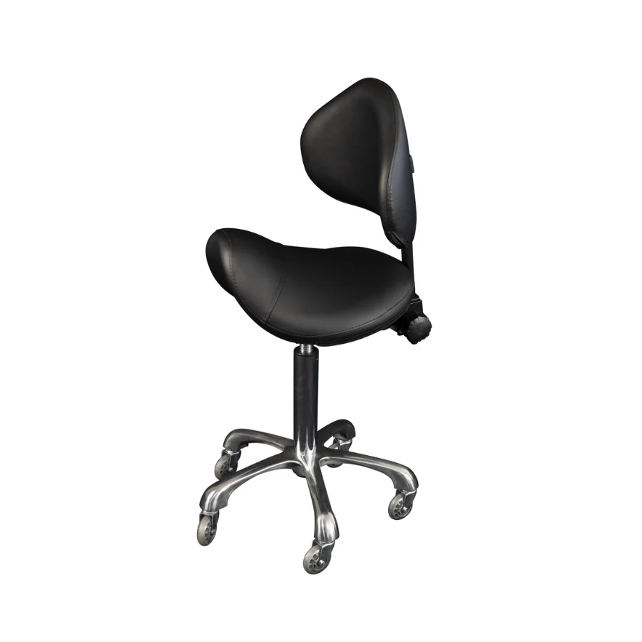 Karma Cradle Mountain Saddle Stool Black - Image 2