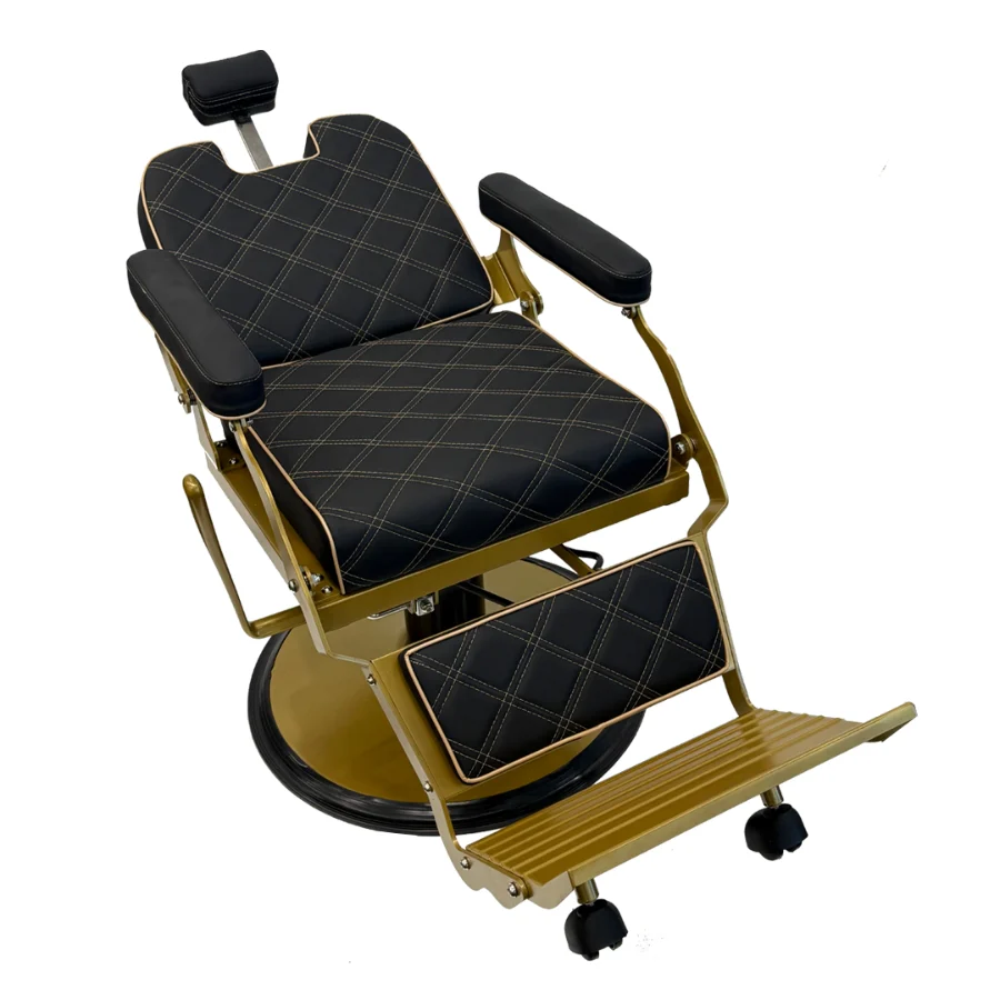 Karma Paddington Barber Chair – Black/Gold - Image 2