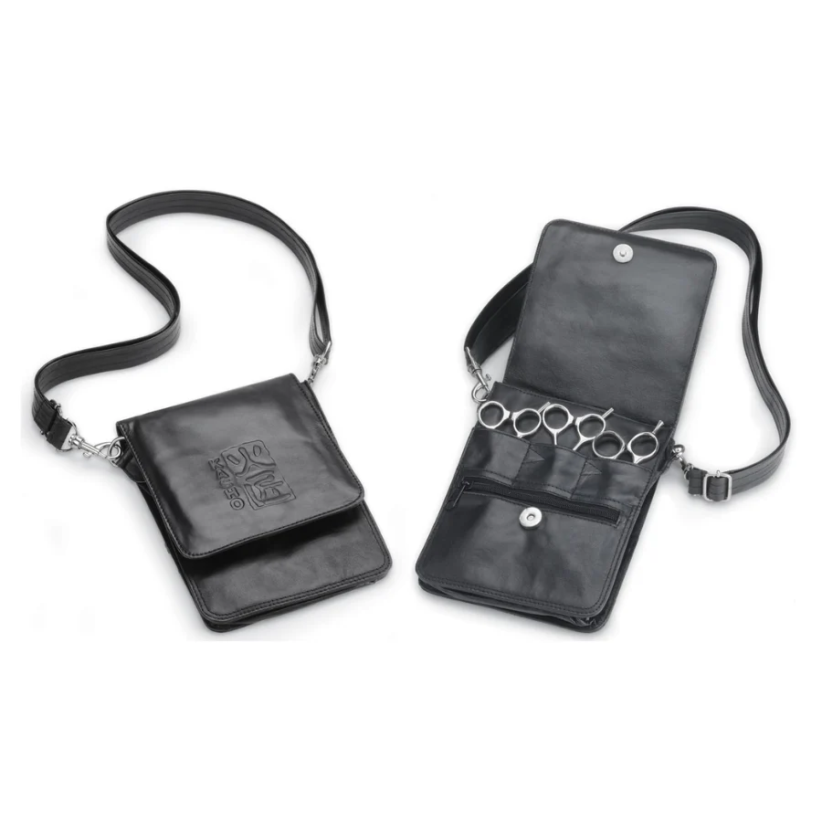 Kasho 6 Pocket Scissor Holster (Ka00006) Shoulder Strap, Soft Leather