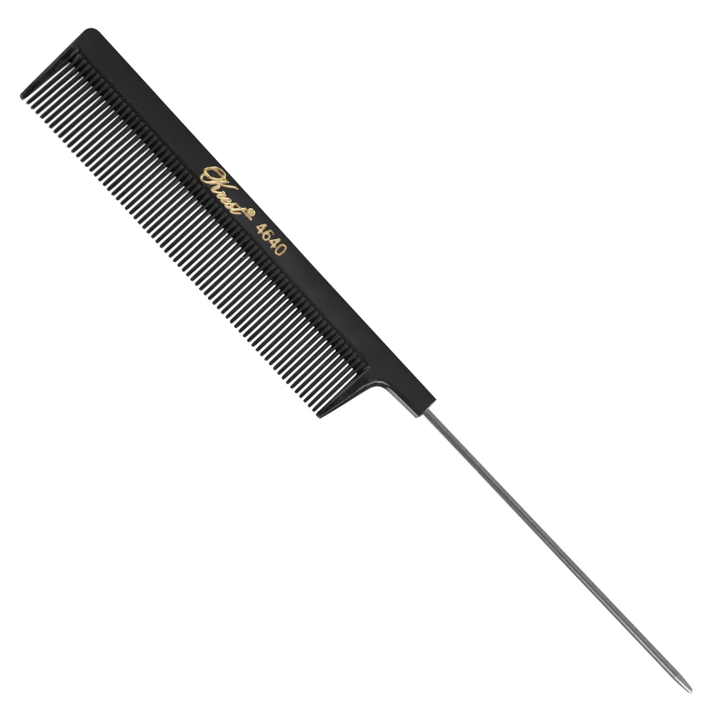 Krest Cleopatra Tail Comb Fine Tooth 4640 - Stainless Steel
