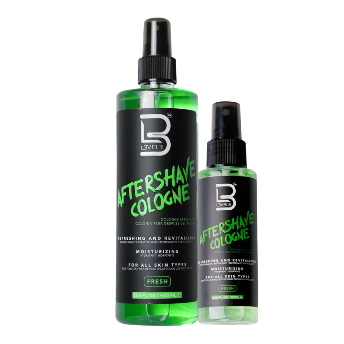 L3VEL3 Aftershave Cologne Fresh - 400ml - Image 4