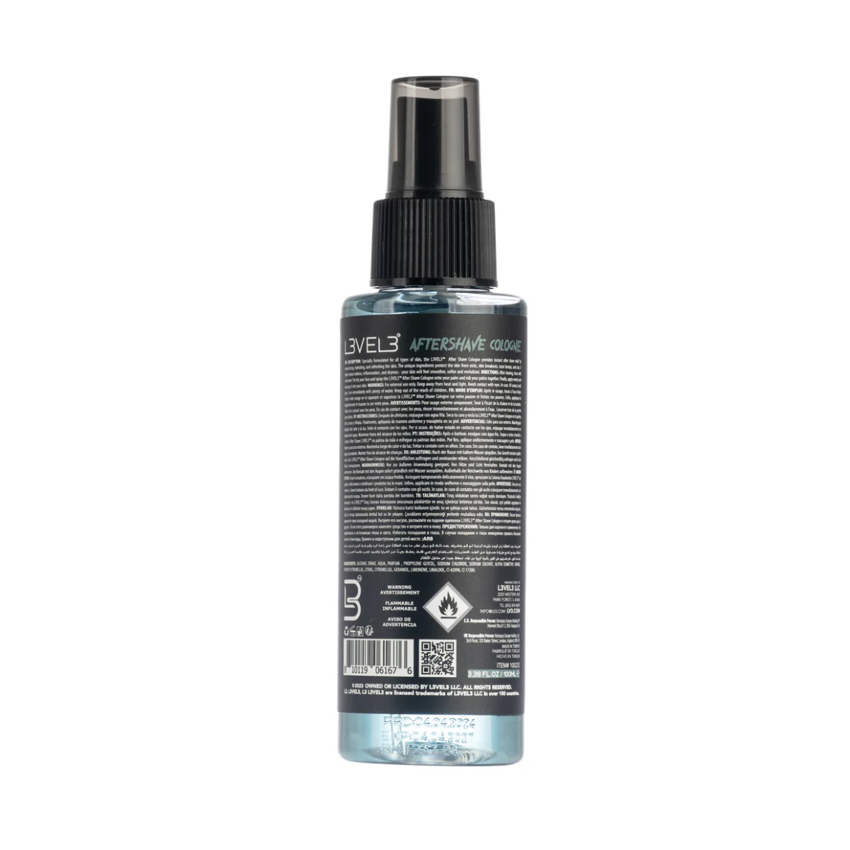 L3VEL3 Aftershave Cologne Midnight - 100ml - Image 2