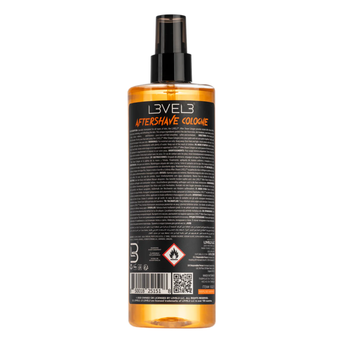 L3VEL3 Aftershave Cologne Vibrant - 400ml - Image 2