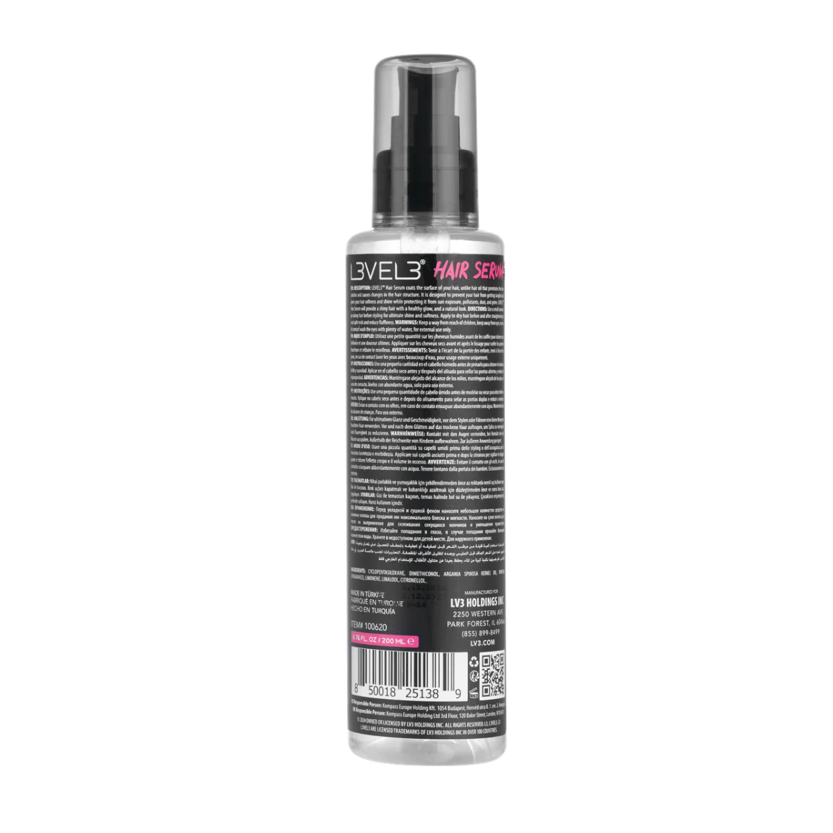 L3VEL3 Hair Serum - 200ml - Image 2