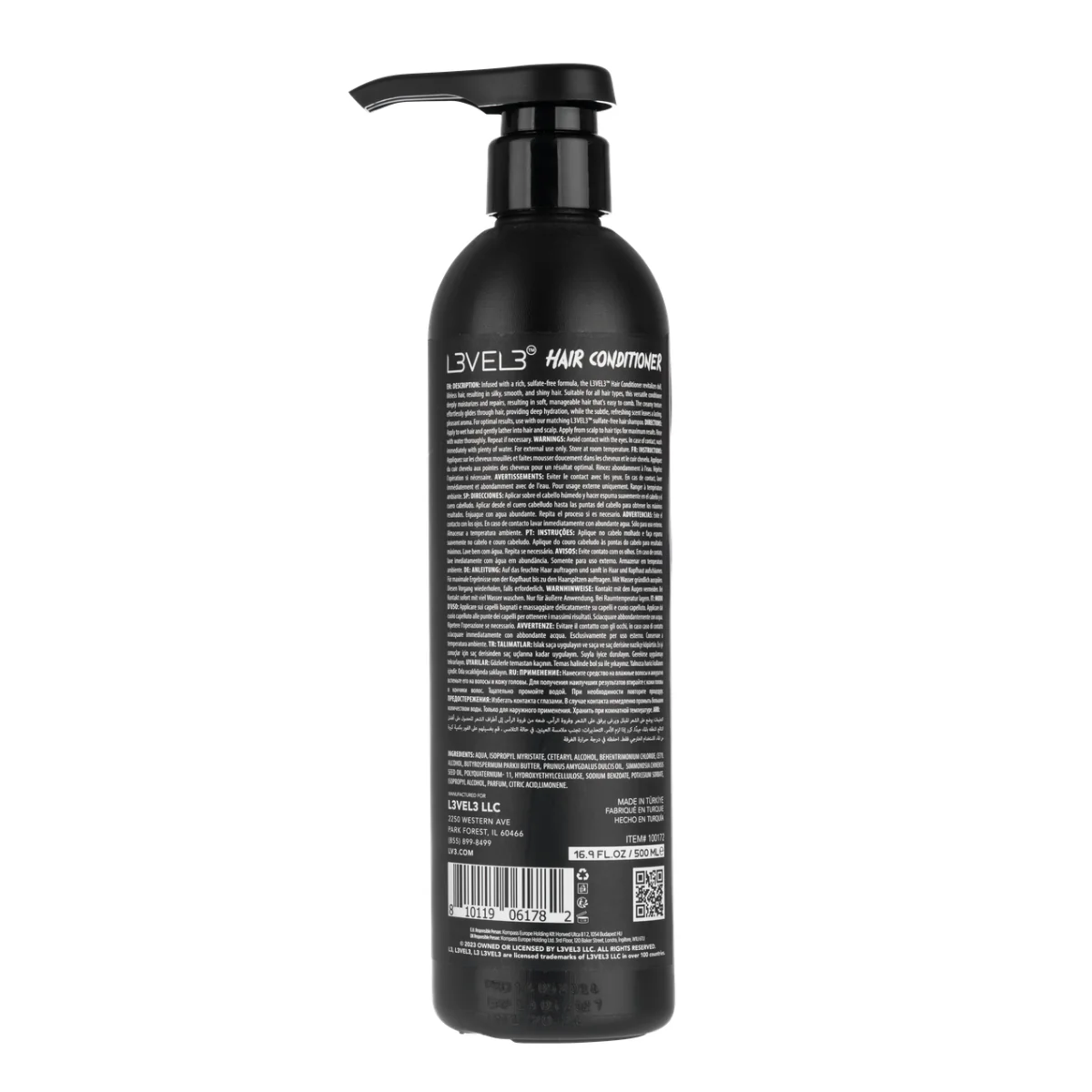 L3VEL3 Sulfate-Free Conditioner - 500ml - Image 2