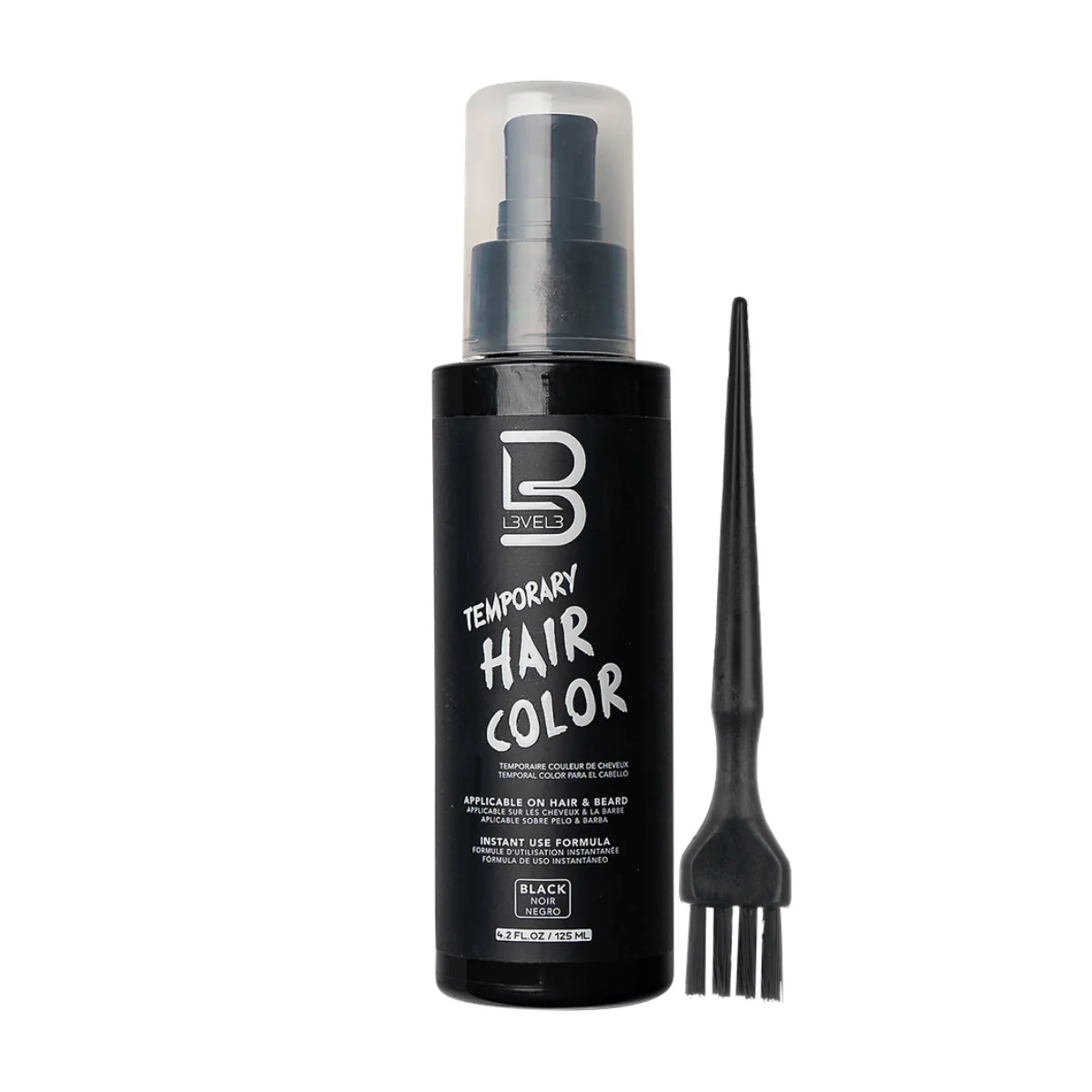 L3VEL3 Temporary Beard Colour Black - 125ml