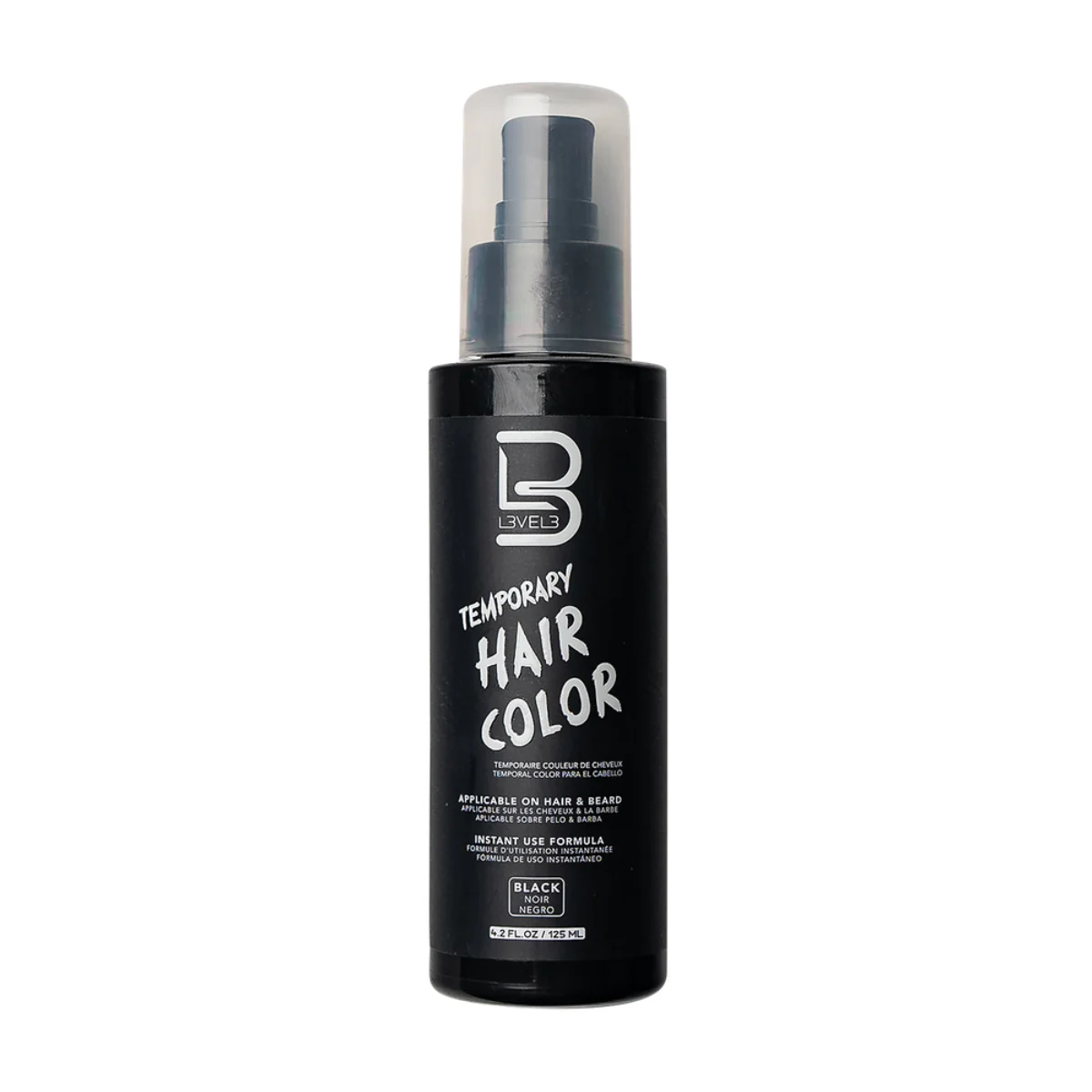 L3VEL3 Temporary Beard Colour Black - 125ml - Image 2