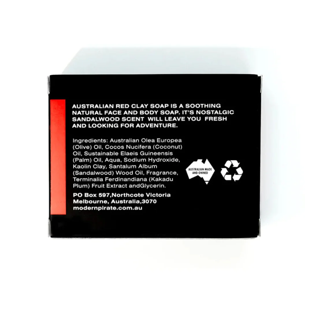 Modern Pirate Australian Red Clay Soap 110gm - Image 2