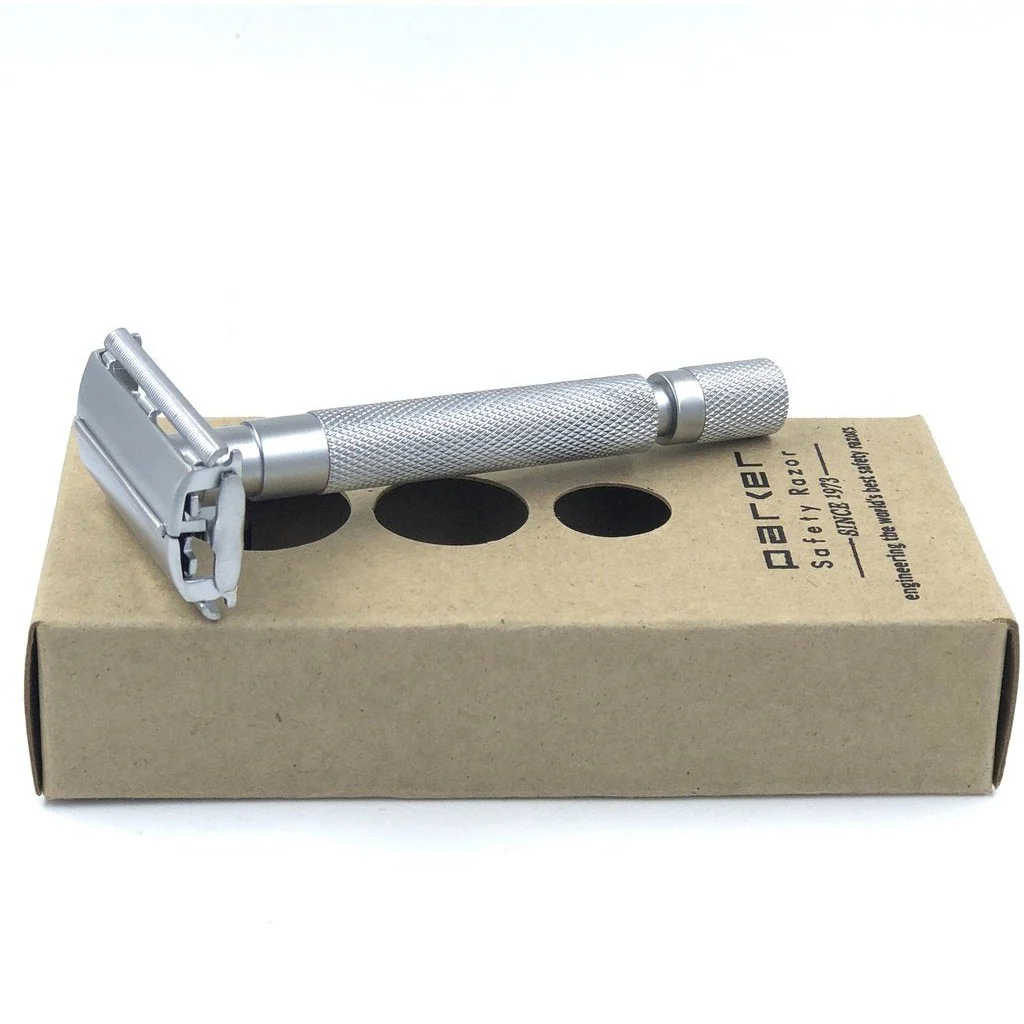 Parker 74r Safety Razor Satin Silver - Image 2