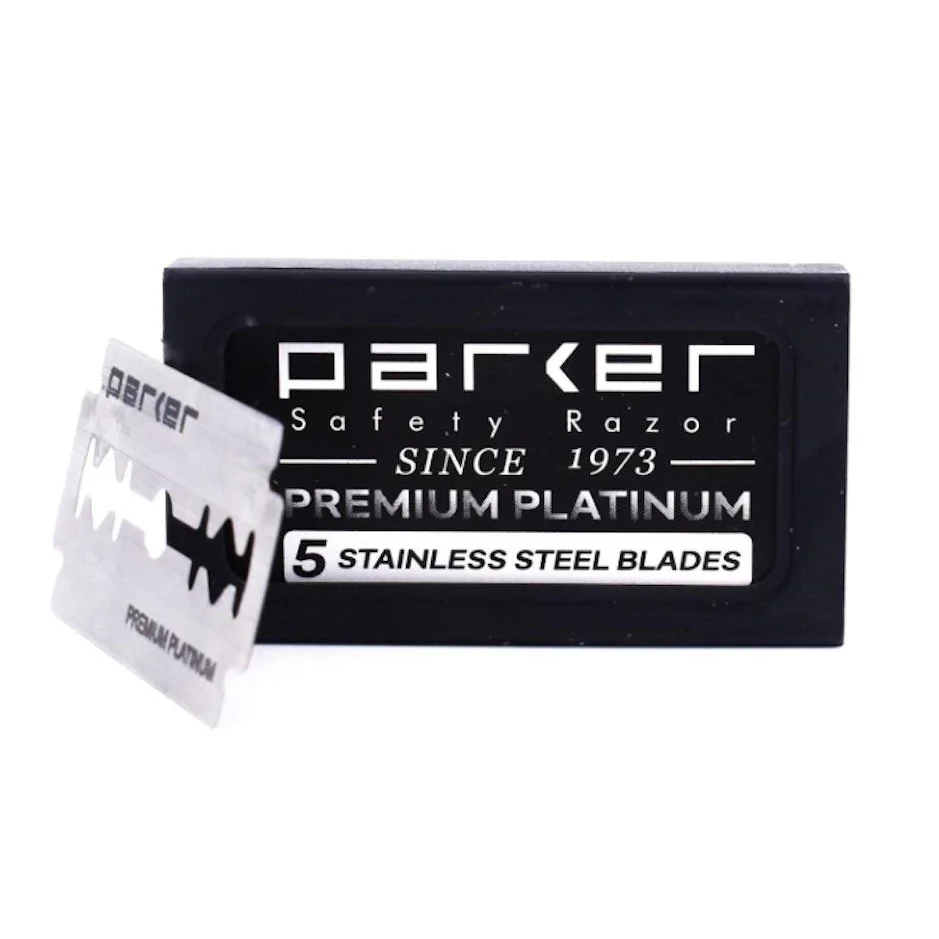 Parker Premium Platinum Double Edge Safety Razor Blades - 100 Blade Pack - Image 2