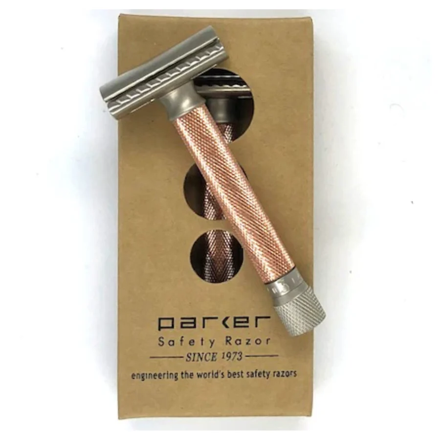 Parker Variant Safety Razor Adjustable Razor Rose Gold Colour Handle