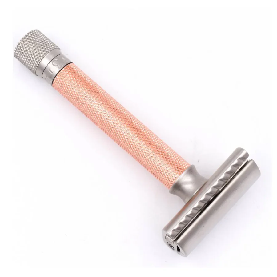 Parker Variant Safety Razor Adjustable Razor Rose Gold Colour Handle - Image 4