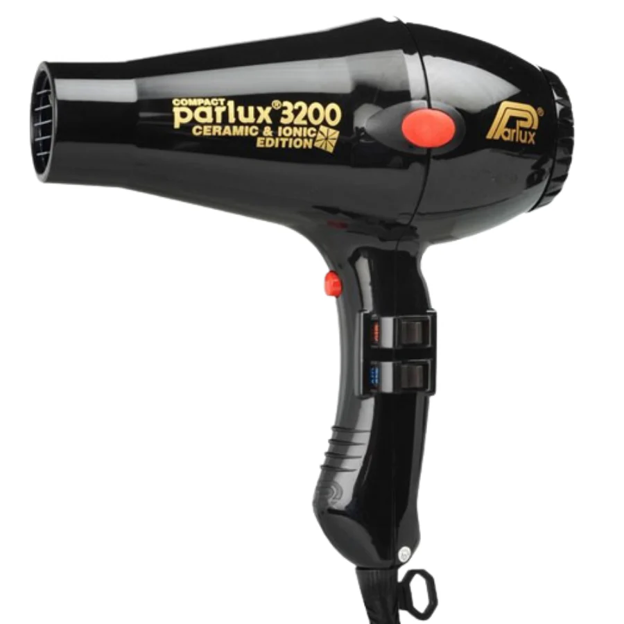 Parlux 3200 Ionic Ceramic Compact Hair Dryer - Black