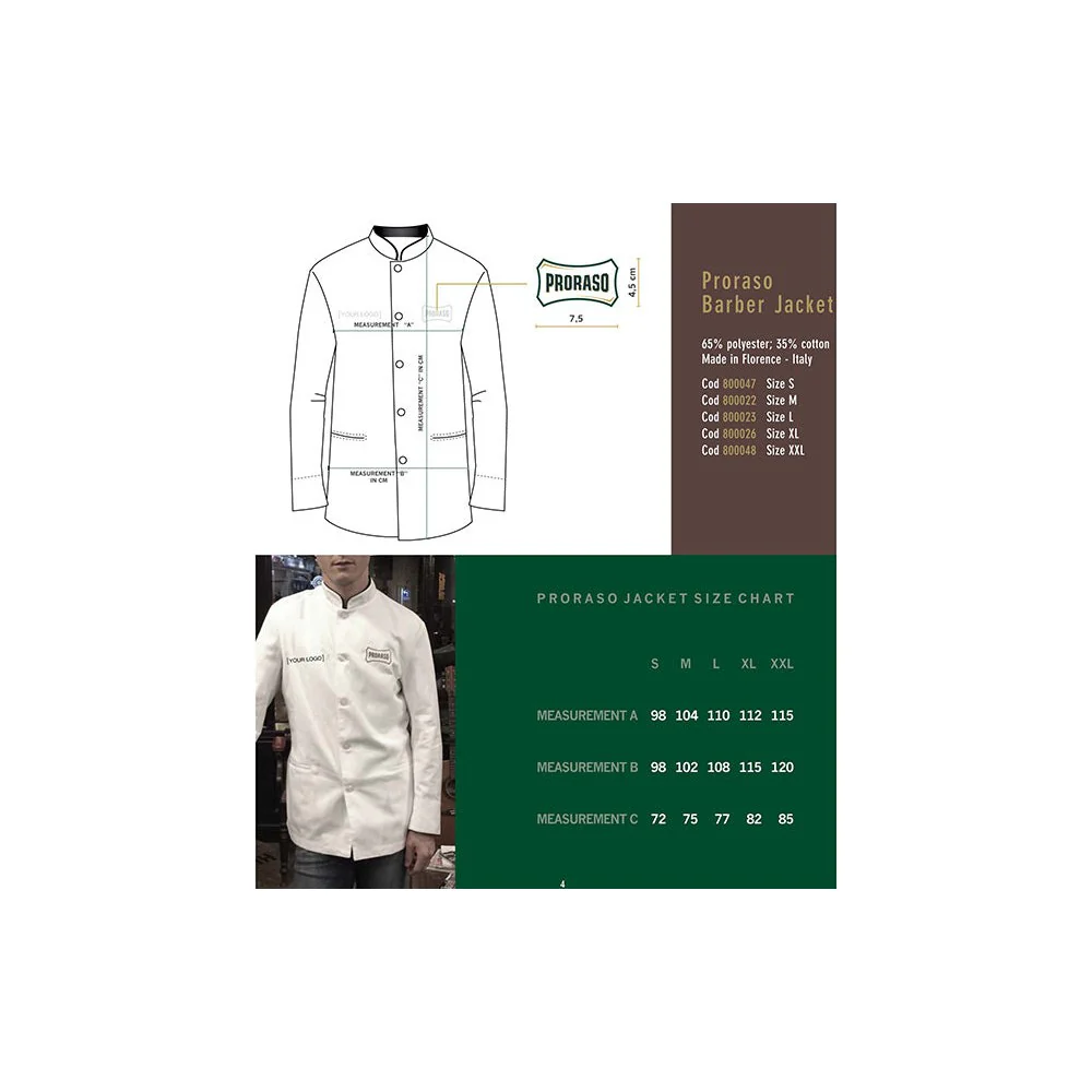 Proraso Barber Jacket Xl - Ref 400261