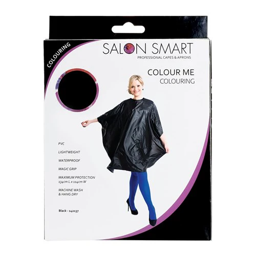 Salon Smart Colour Me Cape - Black - Image 2