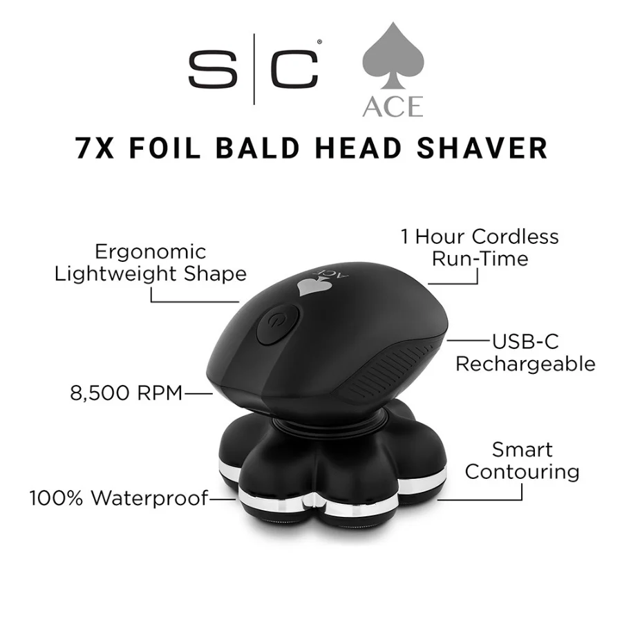 StyleCraft by Silver Bullet Ace 7x Foil Bald Head Shaver - Image 3