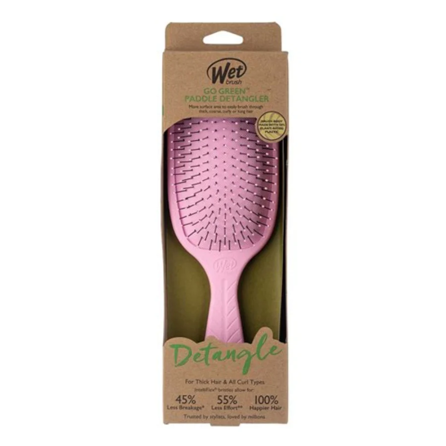 WetBrush Go Green Paddle Detangler - Pink - Image 3