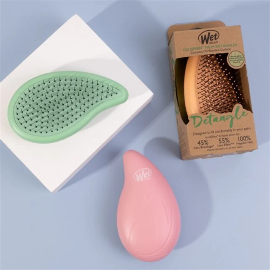 WetBrush Go Green Palm Detangler - Green - Image 5