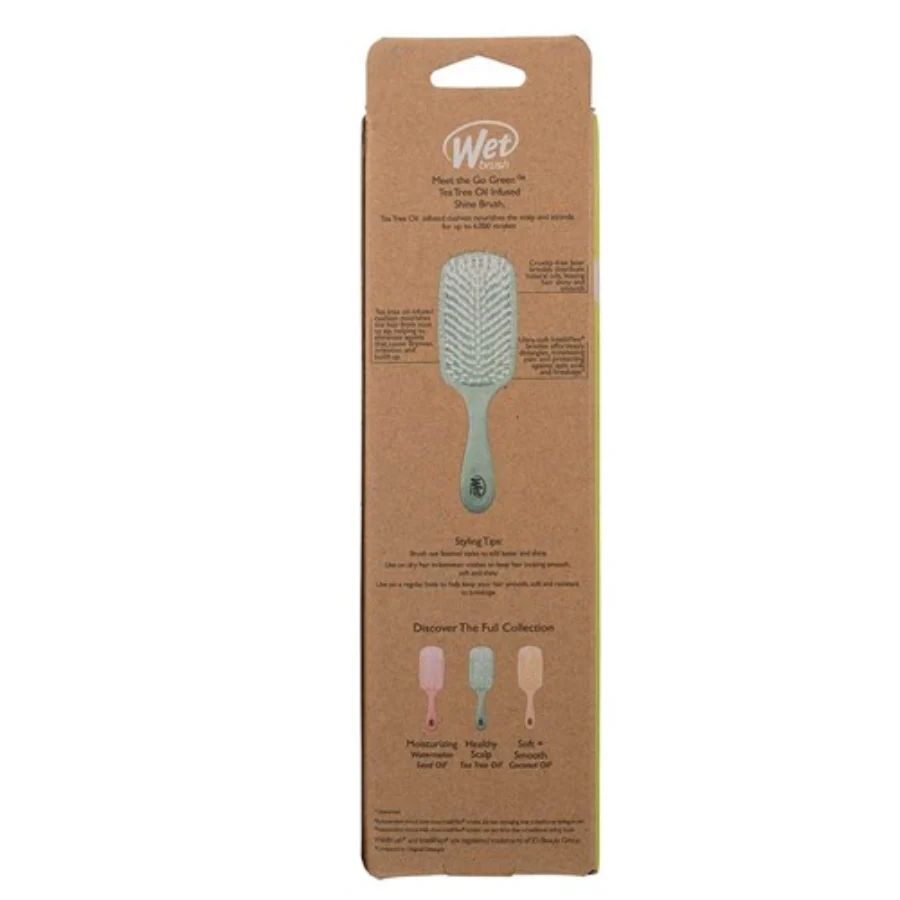 WetBrush Go Green Shine Hair Brush - Aqua - Image 4