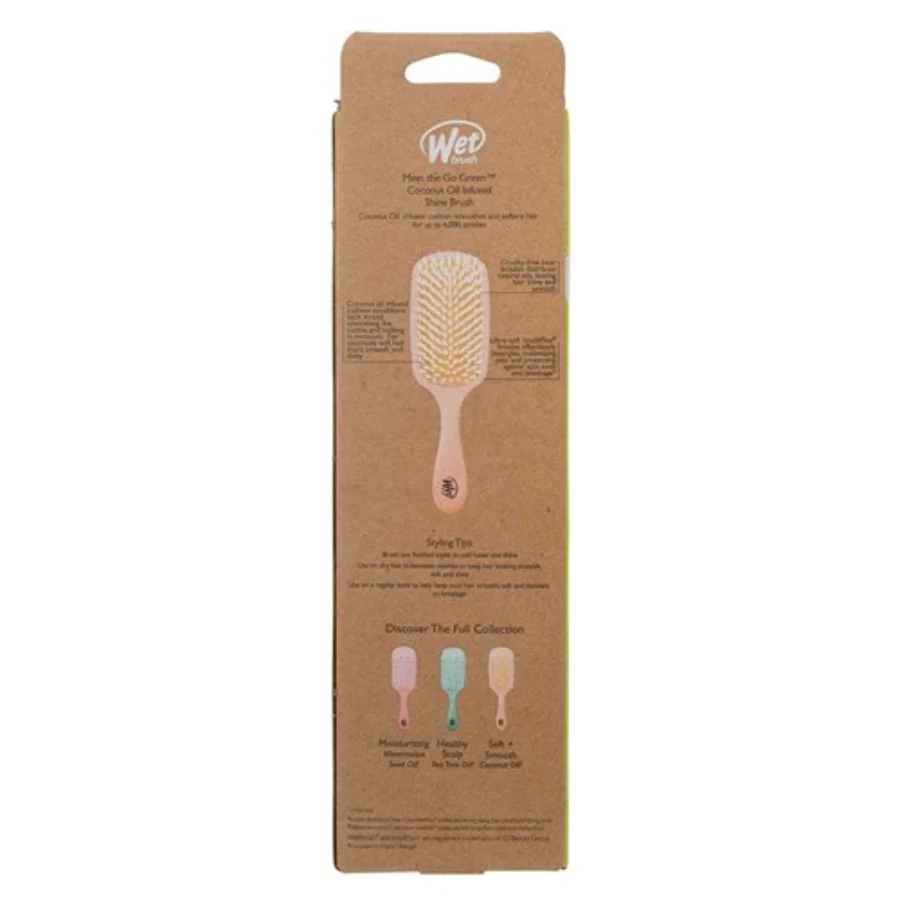 WetBrush Go Green Shine Hair Brush - Orange - Image 4