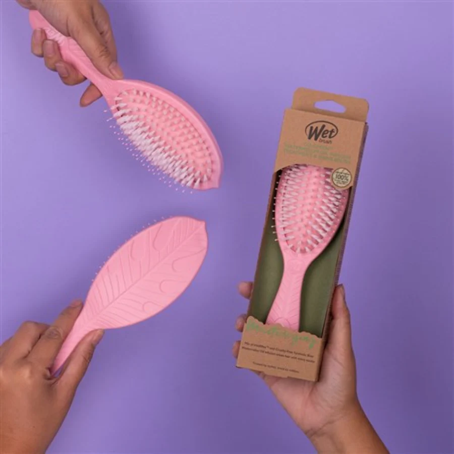 WetBrush Go Green Shine Hair Brush - Pink - Image 5